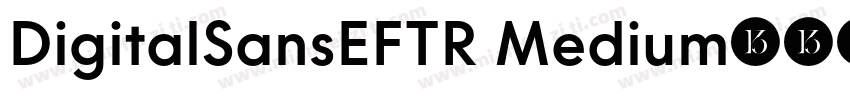 DigitalSansEFTR Medium字体转换